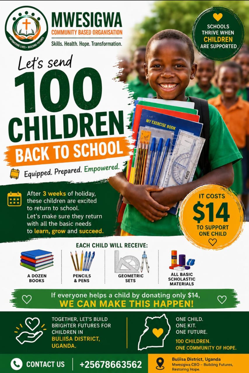 Mwesigwa CBO campaign to send 100 children back to school
